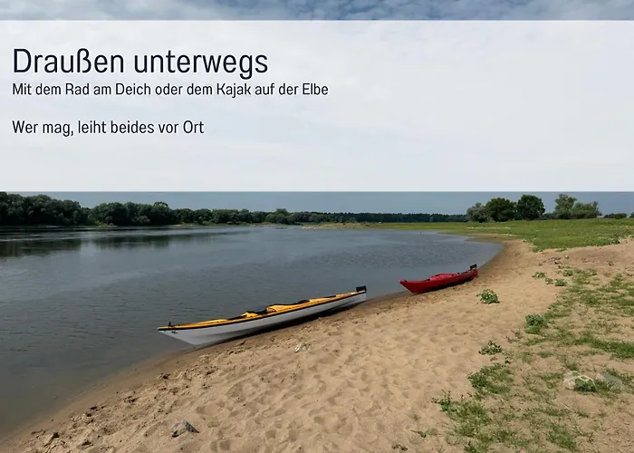 Elbe511ferienzuhause Im Parkaehnlichen Garten Mit Teich 公寓 *